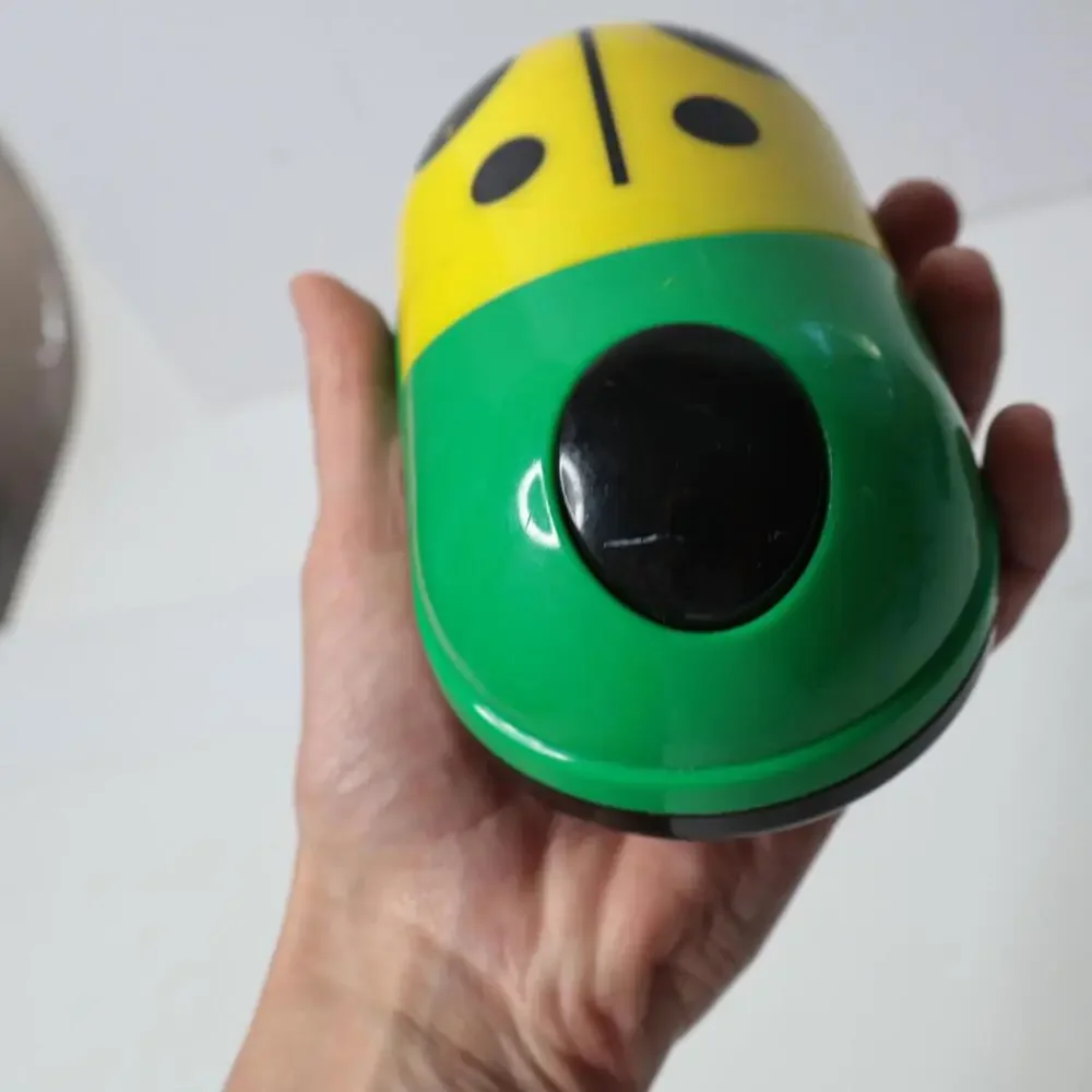 Homedics Lady Bug Massager‎ Portable Battery Yellow Green PM-8 Vintage